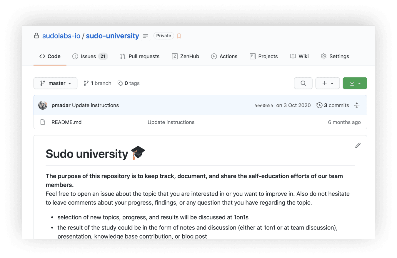 sudo university repository