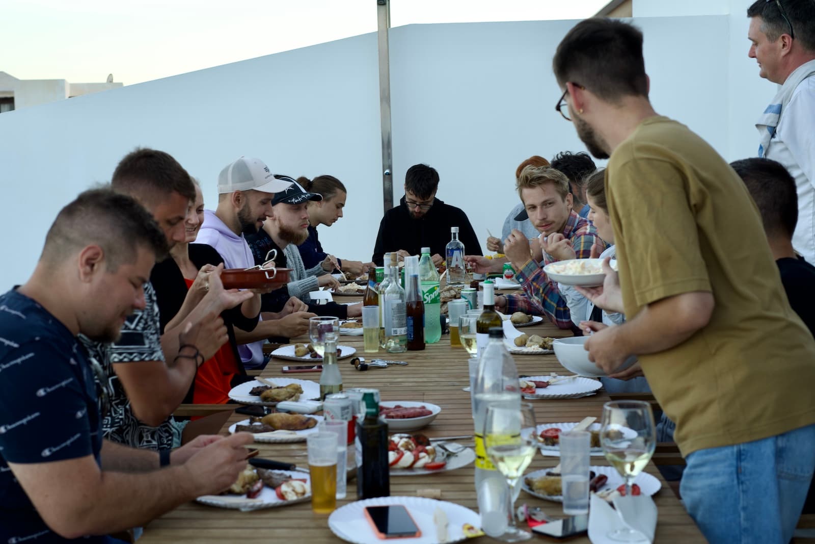 Some Sudoers enjoying a workation dinner together