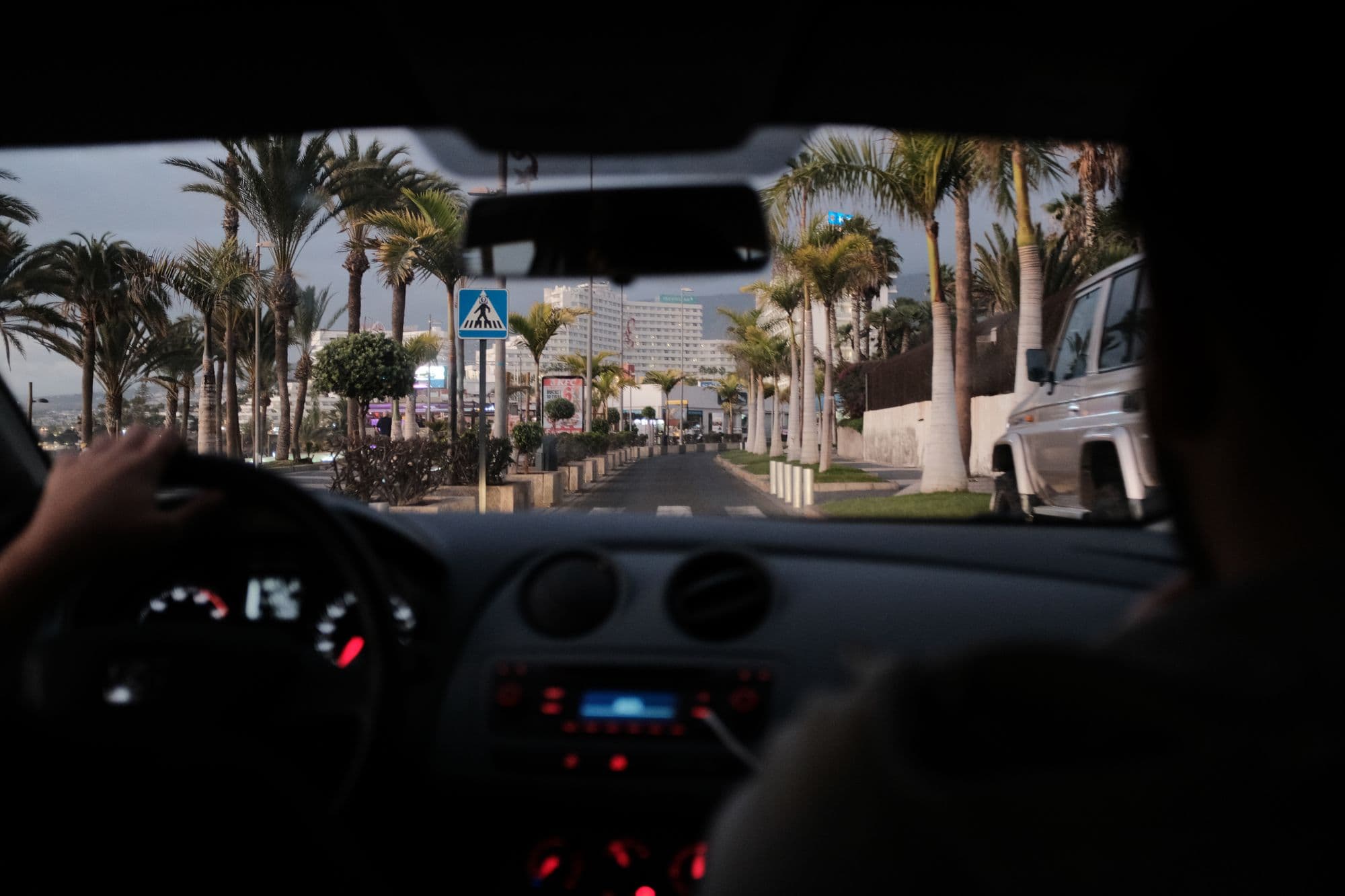 Road trip with rented car