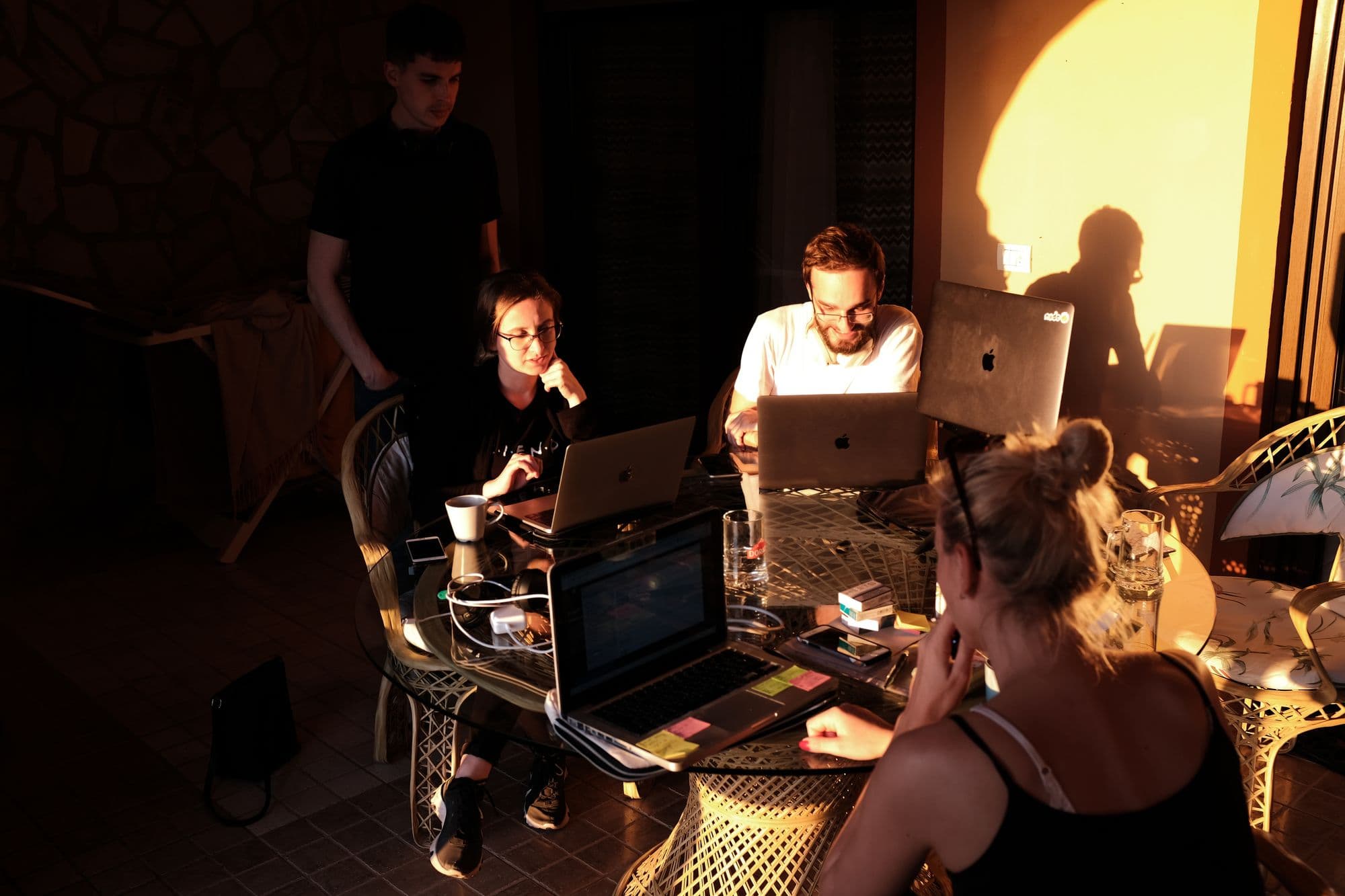 Part of Sudolabs team working remotely from Tenerife
