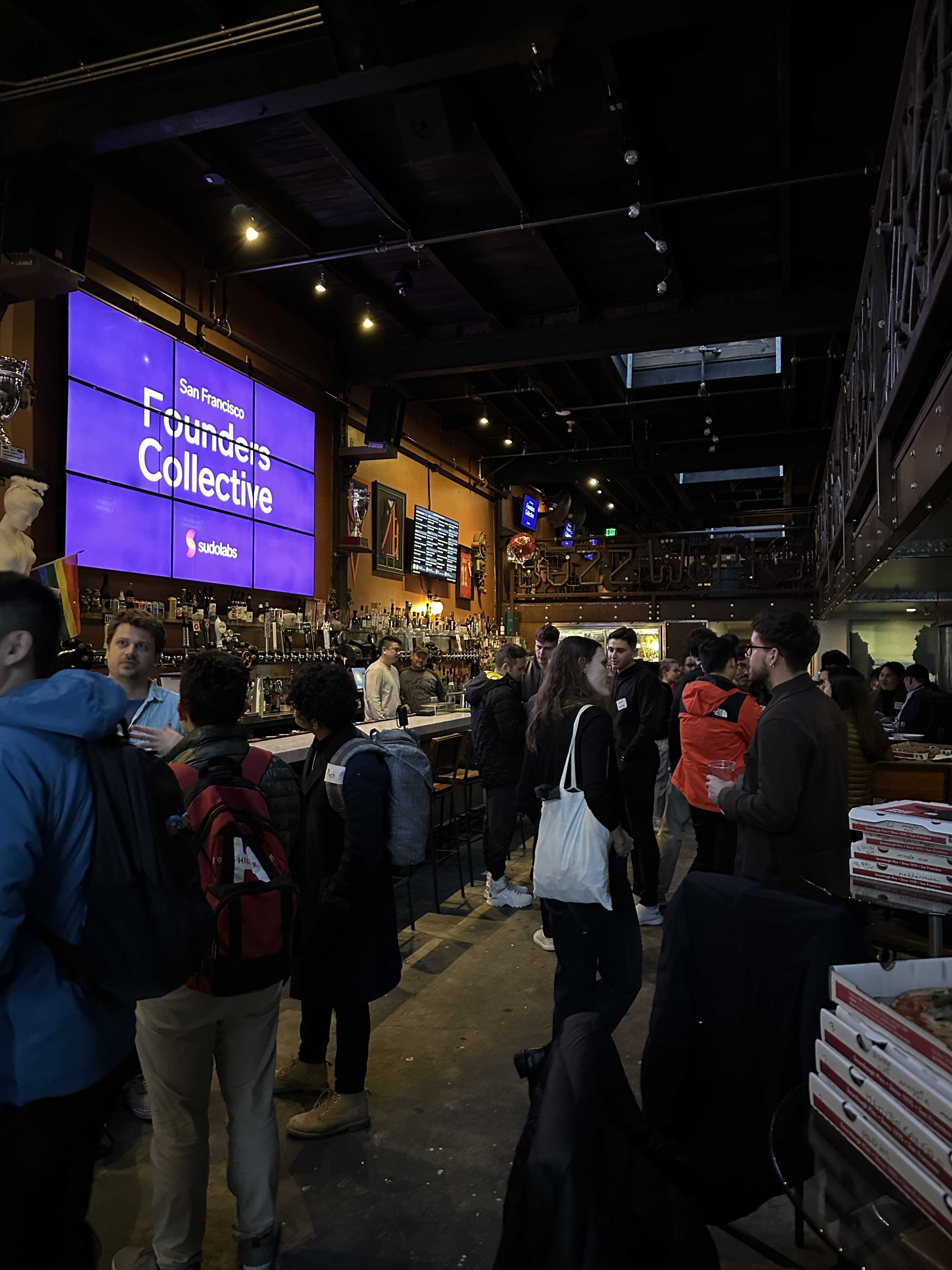 Michaela Zubarova organizing a startup event in San Francisco