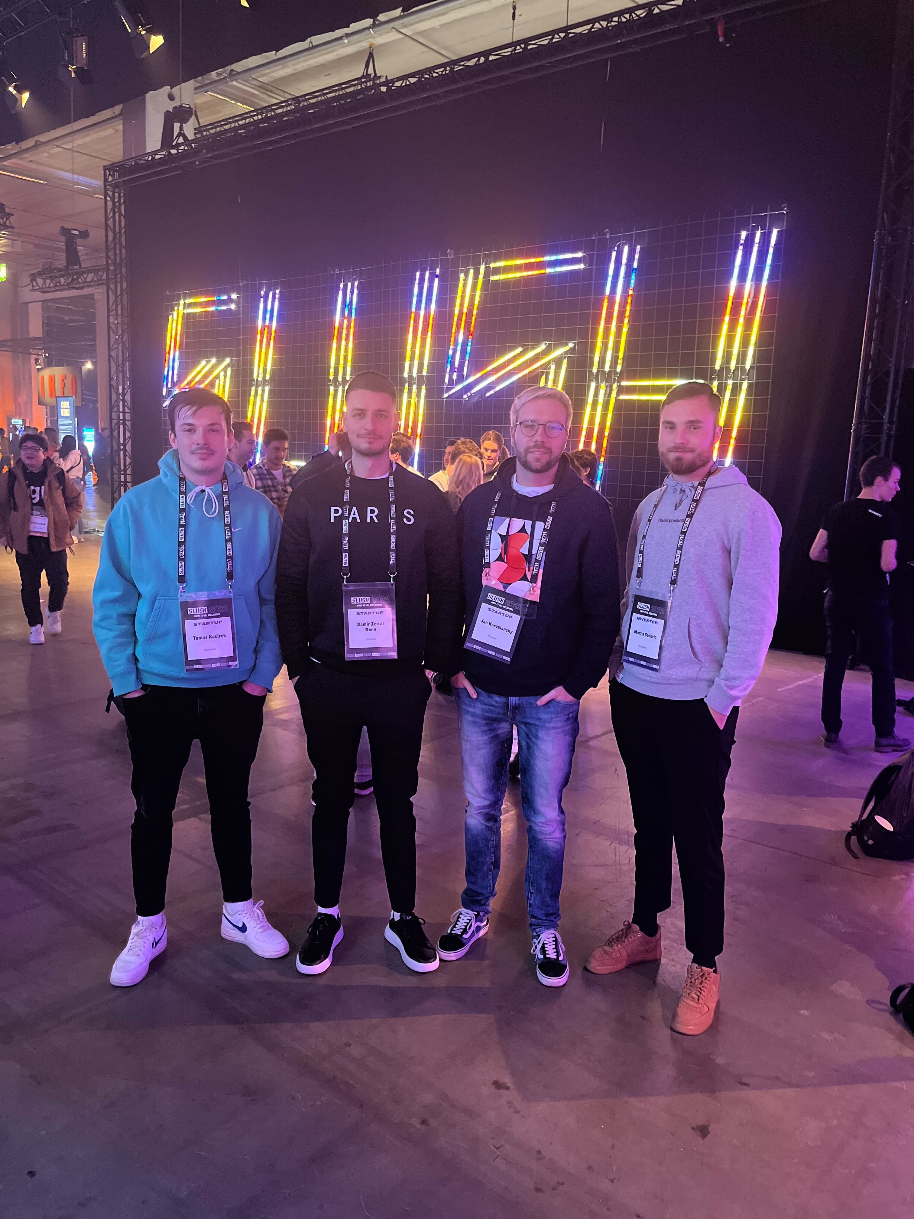 Our sales and product team attending a big conference Slush in Finland