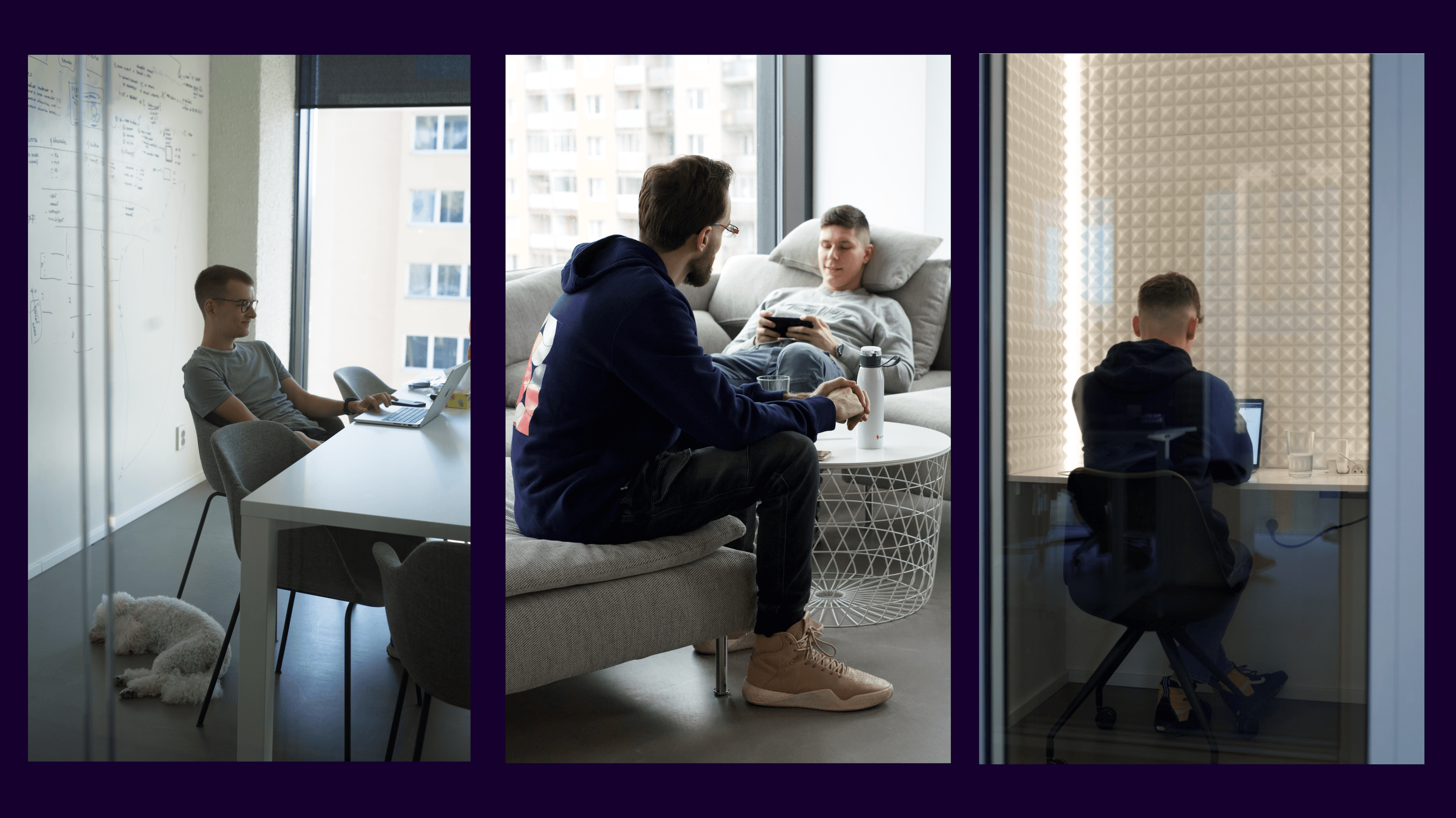 Team members at Sudolabs use office space to work and relax