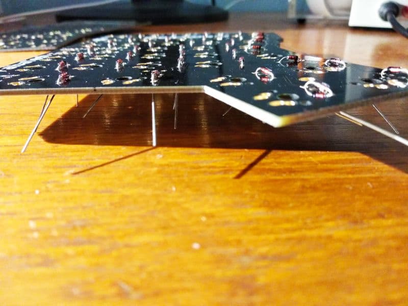 soldered diodes