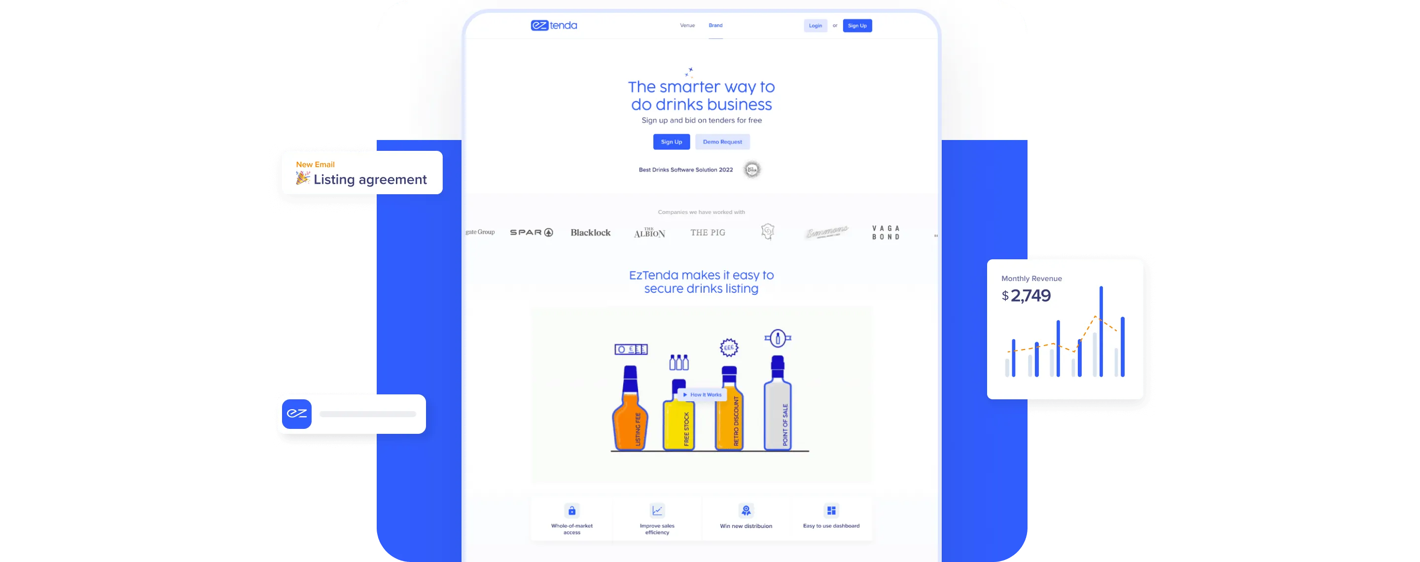EzTenda marketplace platform interface