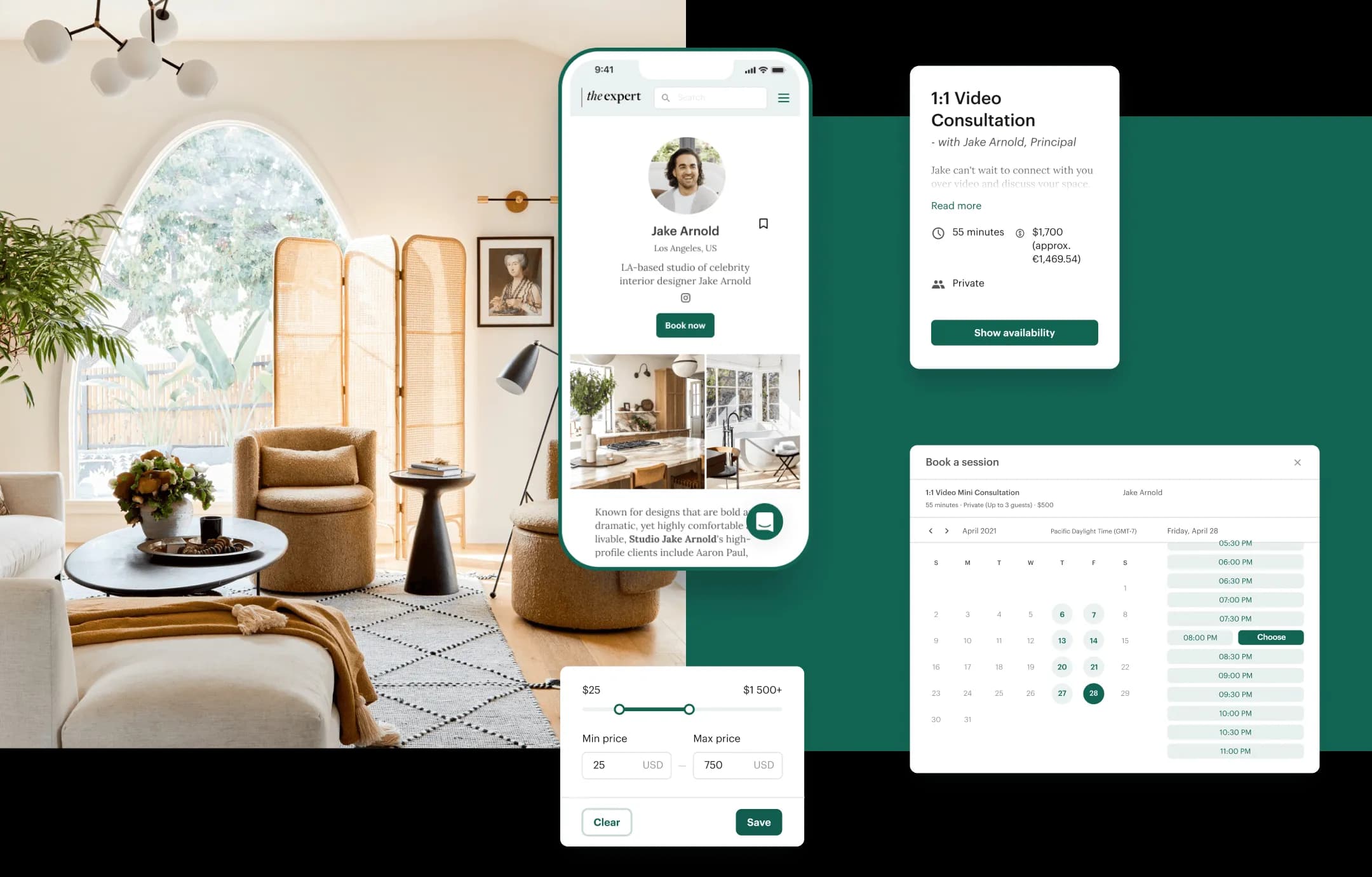 The Expert consultation platform interface