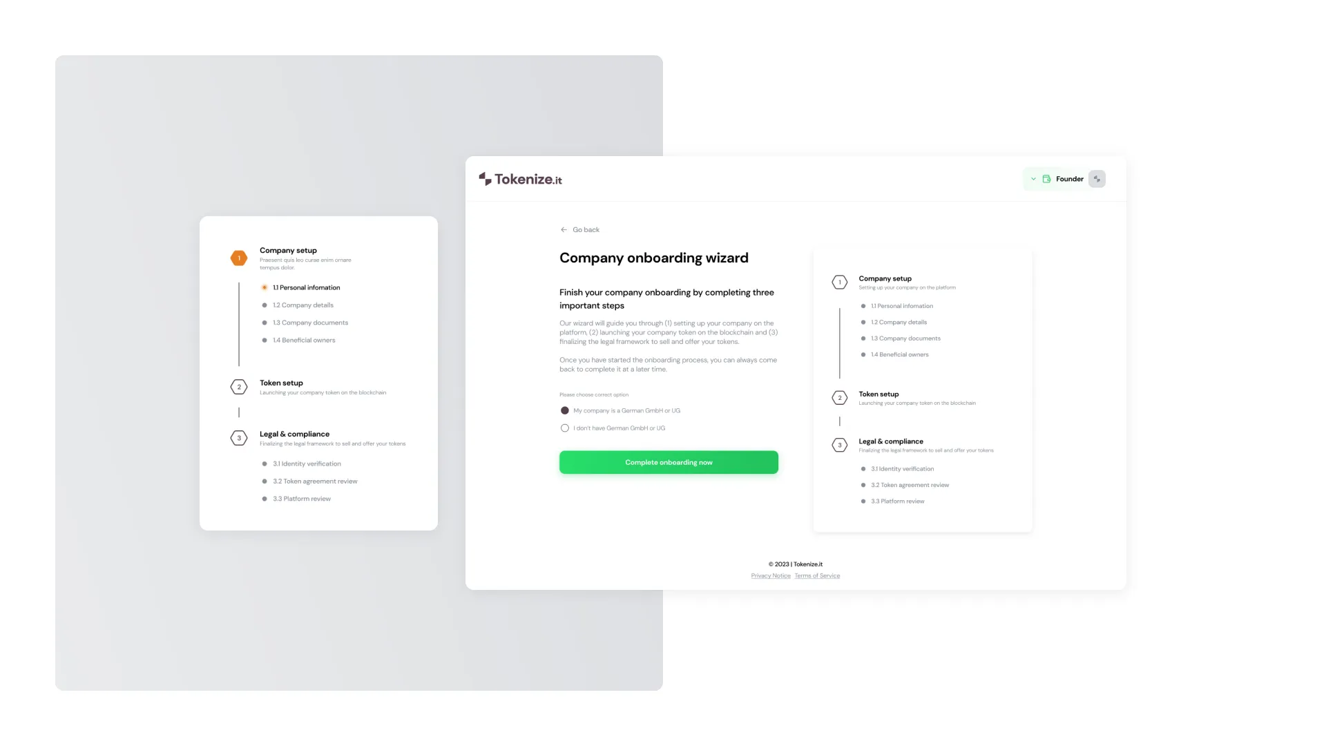 Tokenize.it development workflow and architecture