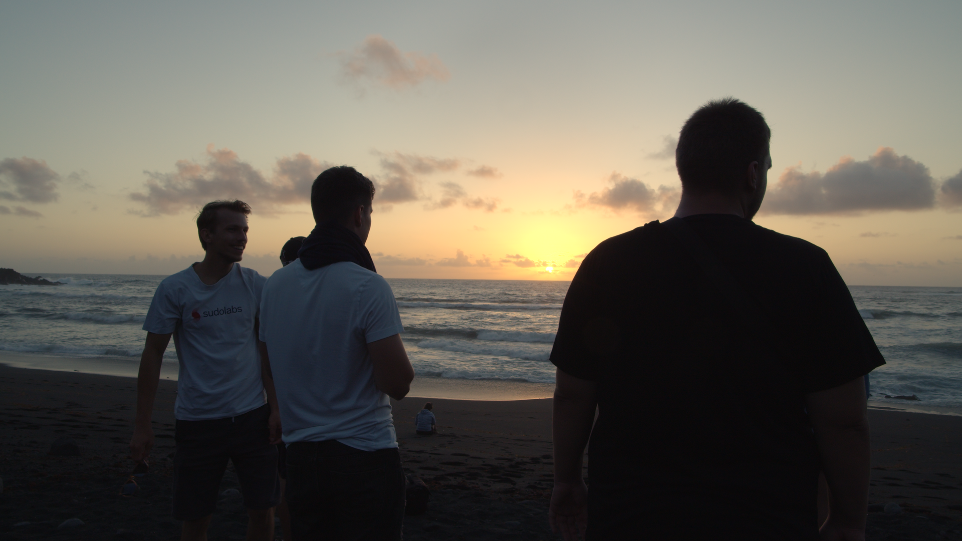Developers from Sudolabs watching the sunset