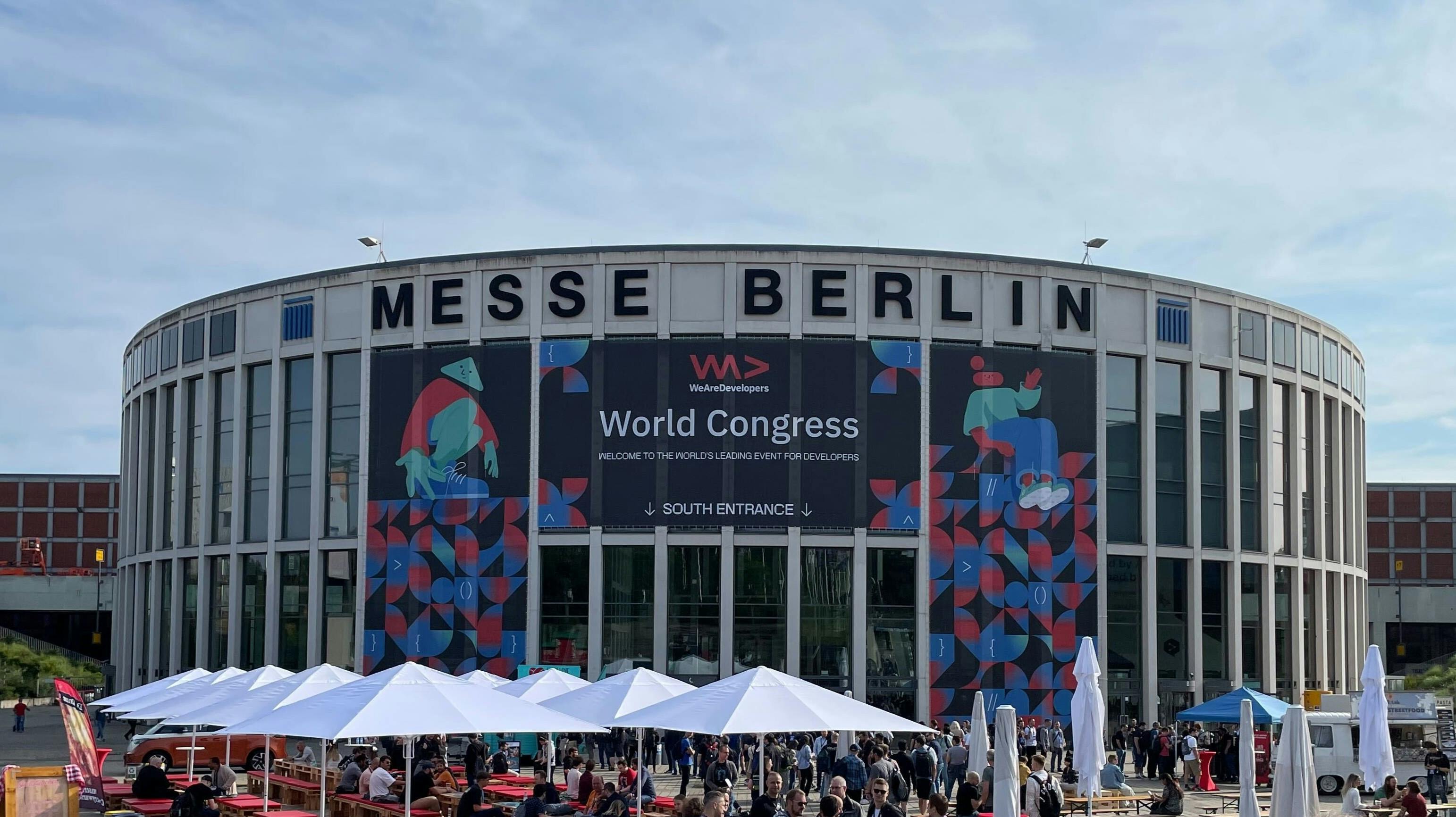 WeAreDevelopers Conference 2023 taking place at Exhibition hall Messe Berlin